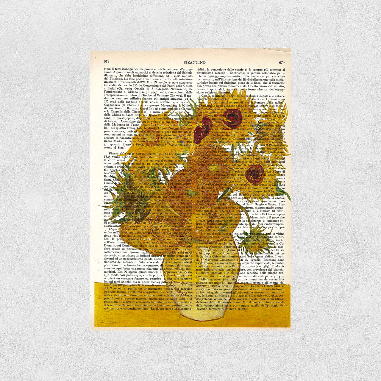 Mix-up: Quindici girasoli in un vaso, Vincent Van Gogh