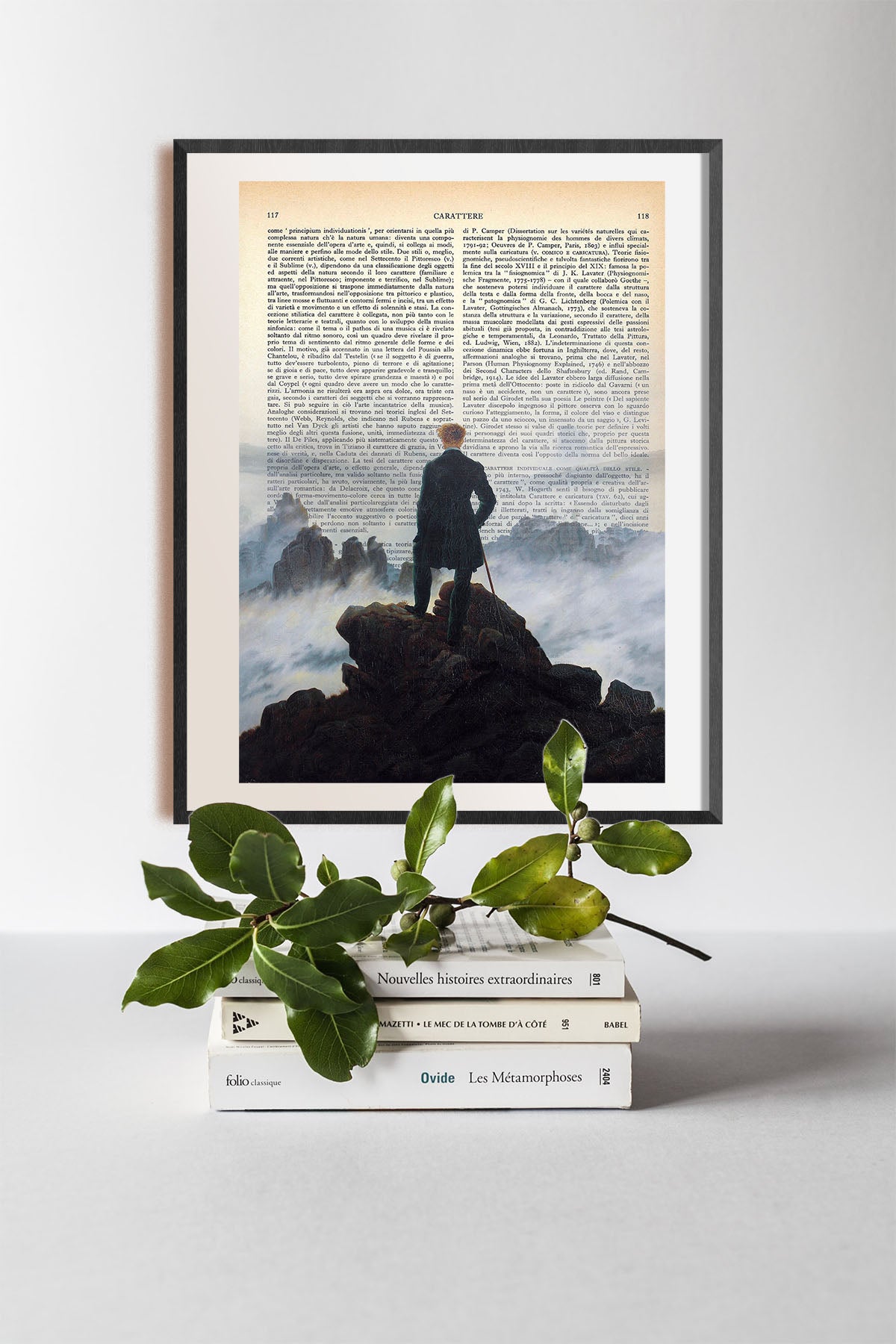 Mix-up: The Wanderer on the Sea of Fog - Caspar David Friedrich