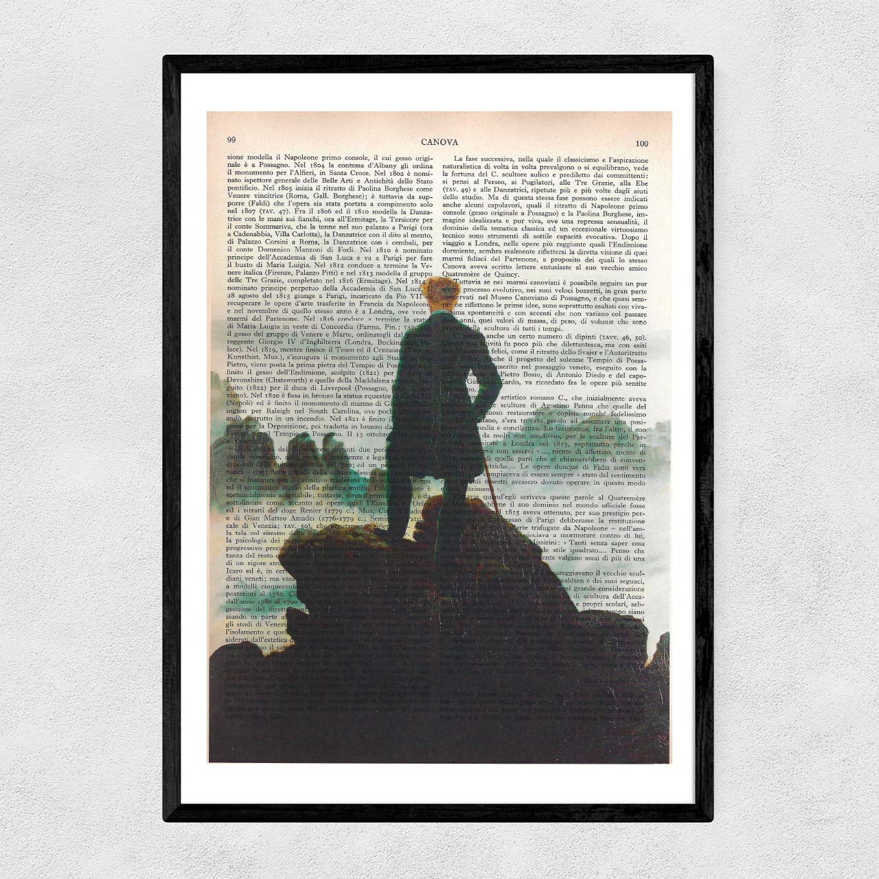 Mix-up: The Wanderer on the Sea of Fog - Caspar David Friedrich