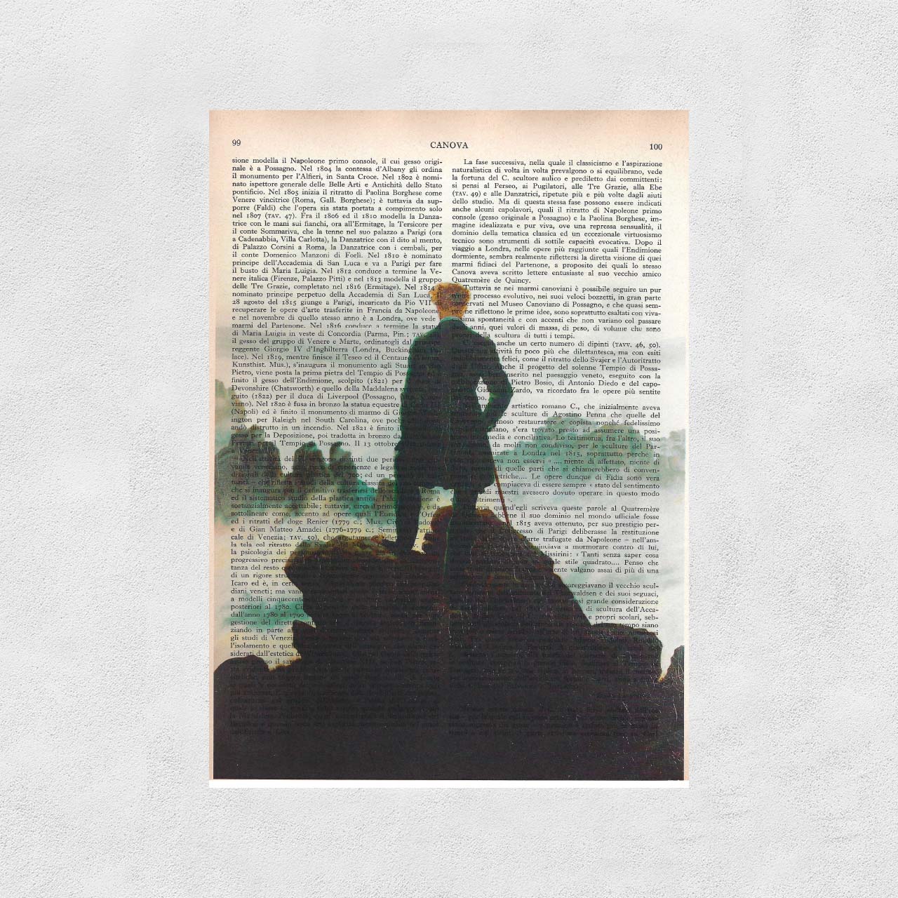 Mix-up: The Wanderer on the Sea of Fog - Caspar David Friedrich