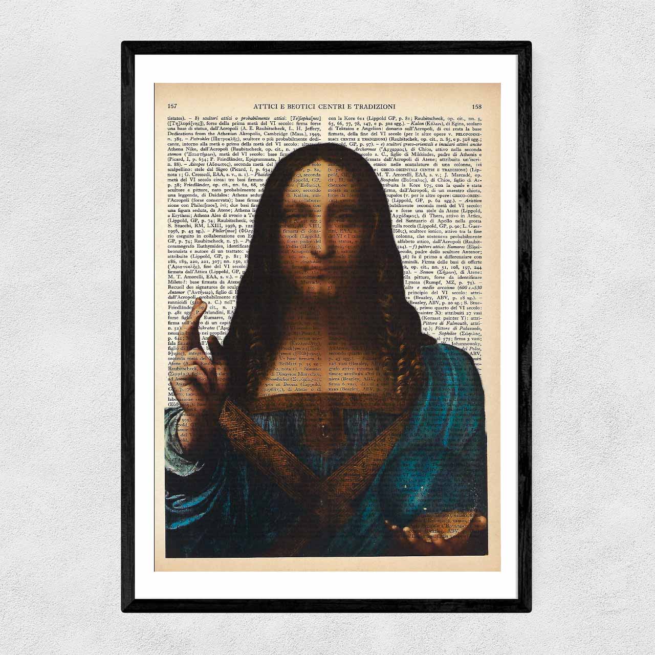 Mix-up: Salvator Mundi (Gesù Cristo, Salvatore del Mondo) - Leonardo