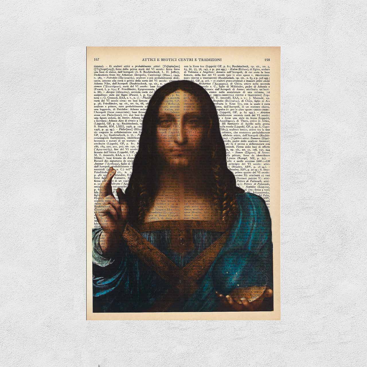 Mix-up: Salvator Mundi (Gesù Cristo, Salvatore del Mondo) - Leonardo