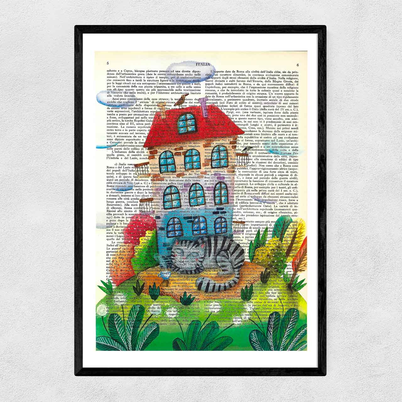 Mix-up: Cat in front of its home