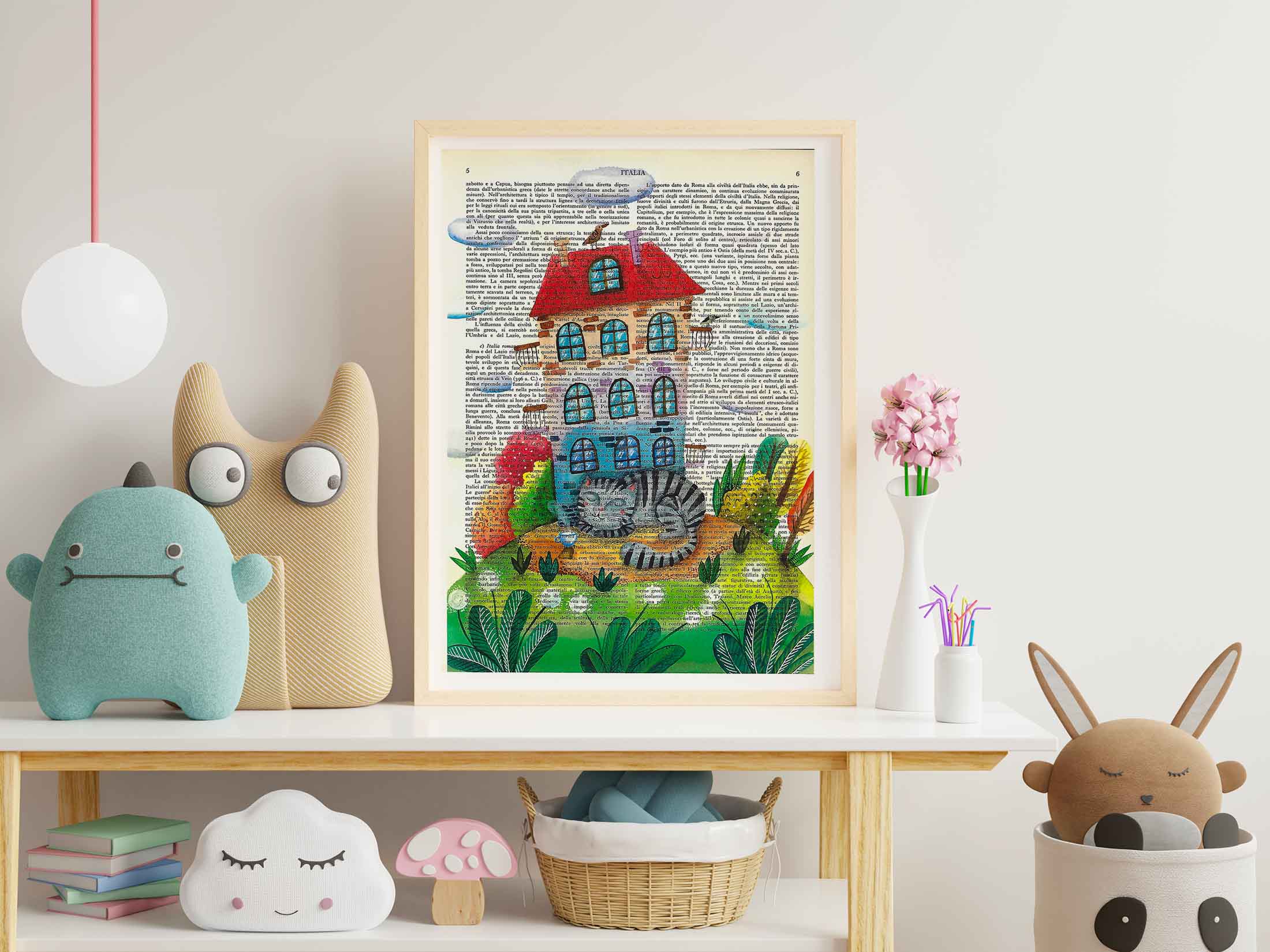Mix-up: Cat in front of its home