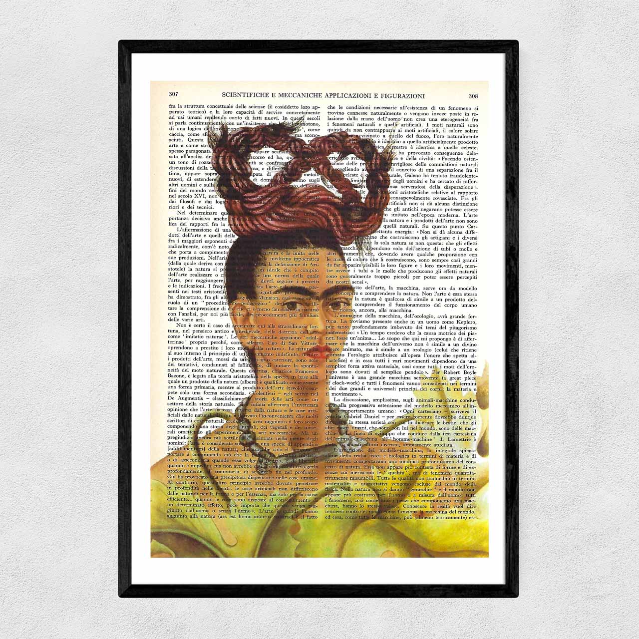 Frida Kahlo Self Portrait With Thorn Necklace And